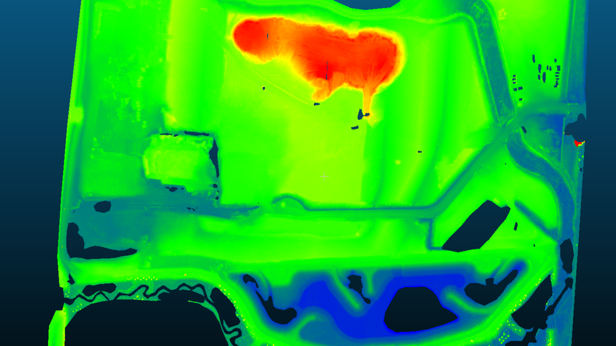 Excavation Efficiency: Using Lidar and Drones in 2 Steps 16 Topographic map with elevation gradients